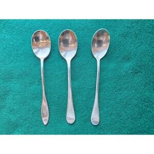 Antique jam spoons set of three, different makers.